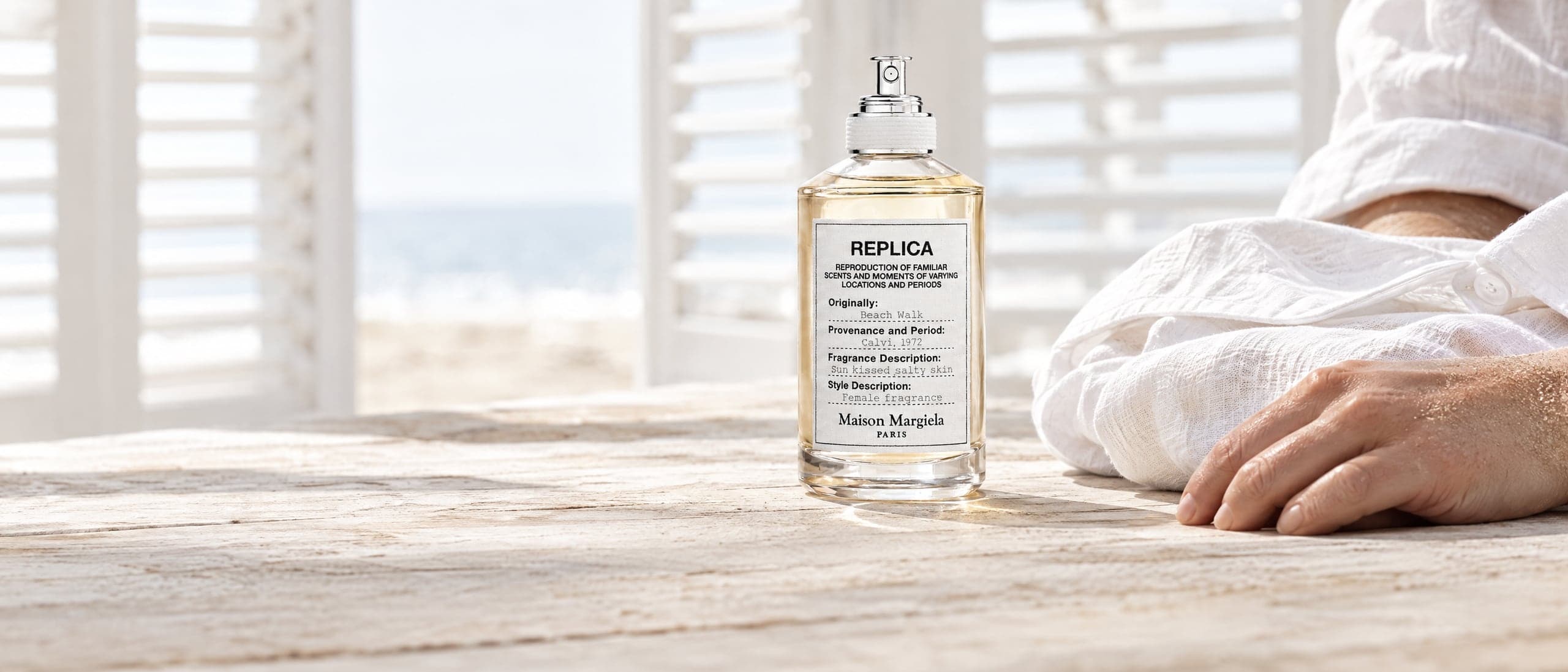 Maison Margiela Replica Beach Walk on a sun-bleached table